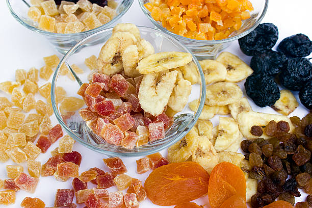 Candied and dried fruit is used in healthy eating